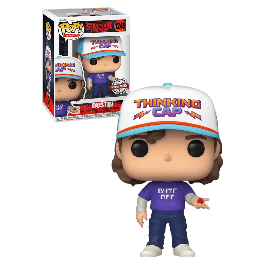 Funko POP! Television Stranger Things Dustin 4.05-in Vinyl Figure GameStop Exclusive