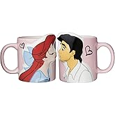 Sunart Disney "Little Mermaid" Ariel & Prince Eric Kiss Pair Mug 10.1 fl oz (300 ml) SAN2473