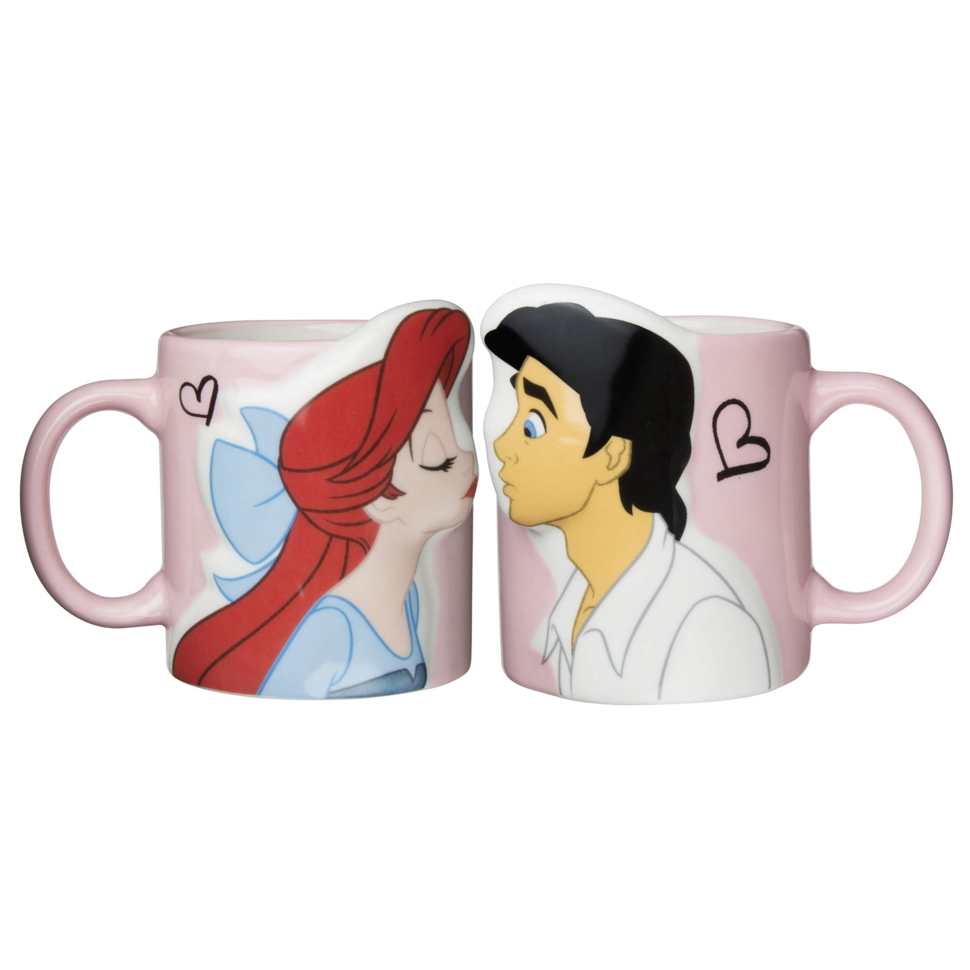 Photo 1 of Sunart Disney "Little Mermaid" Ariel & Prince Eric Kiss Pair Mug 10.1 fl oz (300 ml) SAN2473