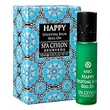Spa Ceylon Luxury Ayurveda Happy Uplifting Balm Liquid in Convenient Travel Friendly Roll On Applicator, 0.33 Fluid Ounces