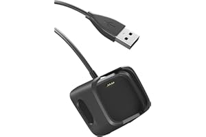 Yaekea Compatible for Fitbit Versa 2 Charger Replacement USB Charging Cable Dock Stand with 3.3ft for Fitbit Versa 2 Health and Fitness Smartwatch-1 Pack