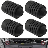 4 Pack Hood Stop Bumpers Engine Cover Bumper Damping Pad Rubber Front Hood Stop Bumpers Hood Rubber General Standard Cushion Bumper Fit for Most Cars SUVs and Trucks