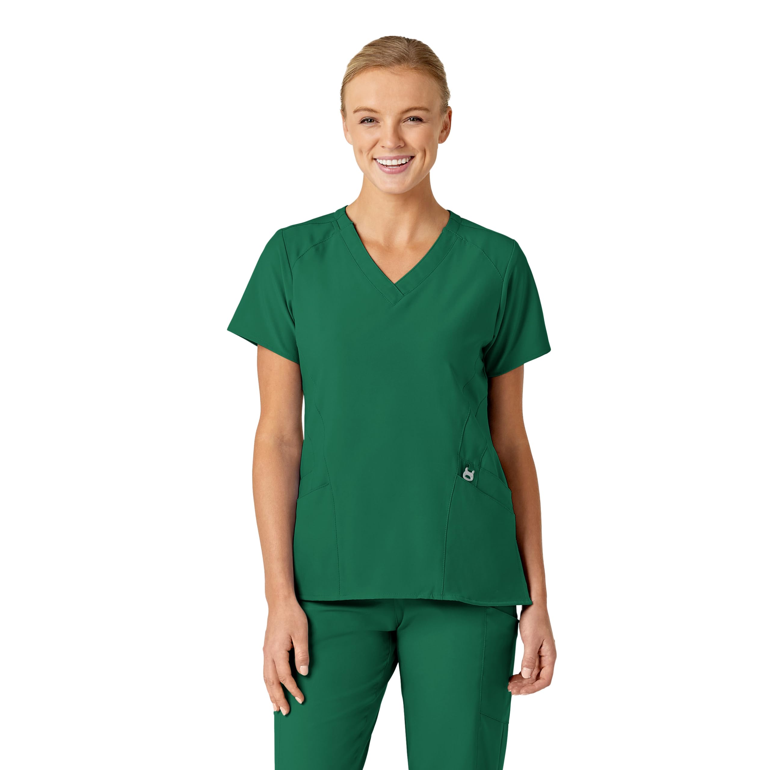 WonderWink W123 Women’s Stylized V-Neck Scrub Top