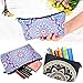 BBTO 4 Pieces Makeup Bag Waterproof Toiletry Pouch Cosmetic Bag with Mandala Flowers Patterns, 4 Styles