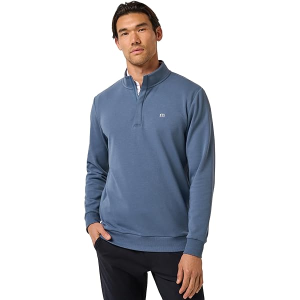 TravisMathew Men's Wanderlust 1/4 Zip Black S at Amazon Men's