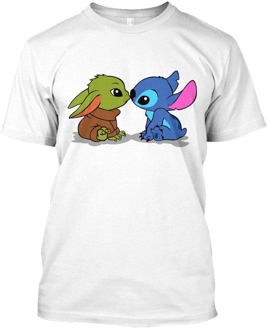 Kisses Stitch and Yoda Funny Cute t Shirt