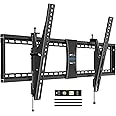 MOUNTUP TV Wall Mount for Most 37-86" TVs, Tilting TV Mount Bracket with Level Adjustment Fits 16" 24" Studs Easy for TVs Centering, Wall Mount Bracket Max VESA 800x400mm, 120 LBS Loading, MU0017
