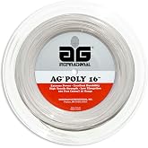 AG Poly 16 Polyester Tennis String Reel-White