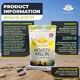 Hellenia 100% Antarctic Krill Oil 500mg 180 Softgels DHA Astaxanthin view 2