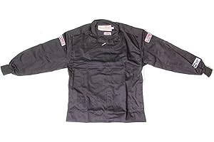 G-FORCE Racing Gear 4126XLGBK GF 125 Black X-Large Single Layer Racing Jacket