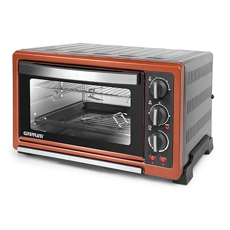 G3 Ferrari G10003 Ofen 48 Lt VENTILATO + Rotisserie Schwarz/Bronze