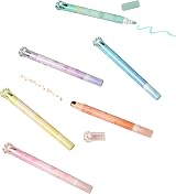 Tinc Set of 6 Cute Roller Print Metallic Highlighter Pens view 2