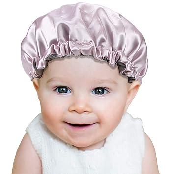 Amazon Com Kids Satin Bonnet Sleeping Cap Hair Bonnet Double