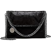 JOTHIN Crossbody Bags for Women Designer Handbags for Women Black Clutch Chain Crossbody Purse Women's Shoulder Handbags(Black)