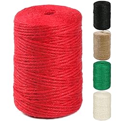 PerkHomy Natural Jute Twine 600 Feet Long Colored