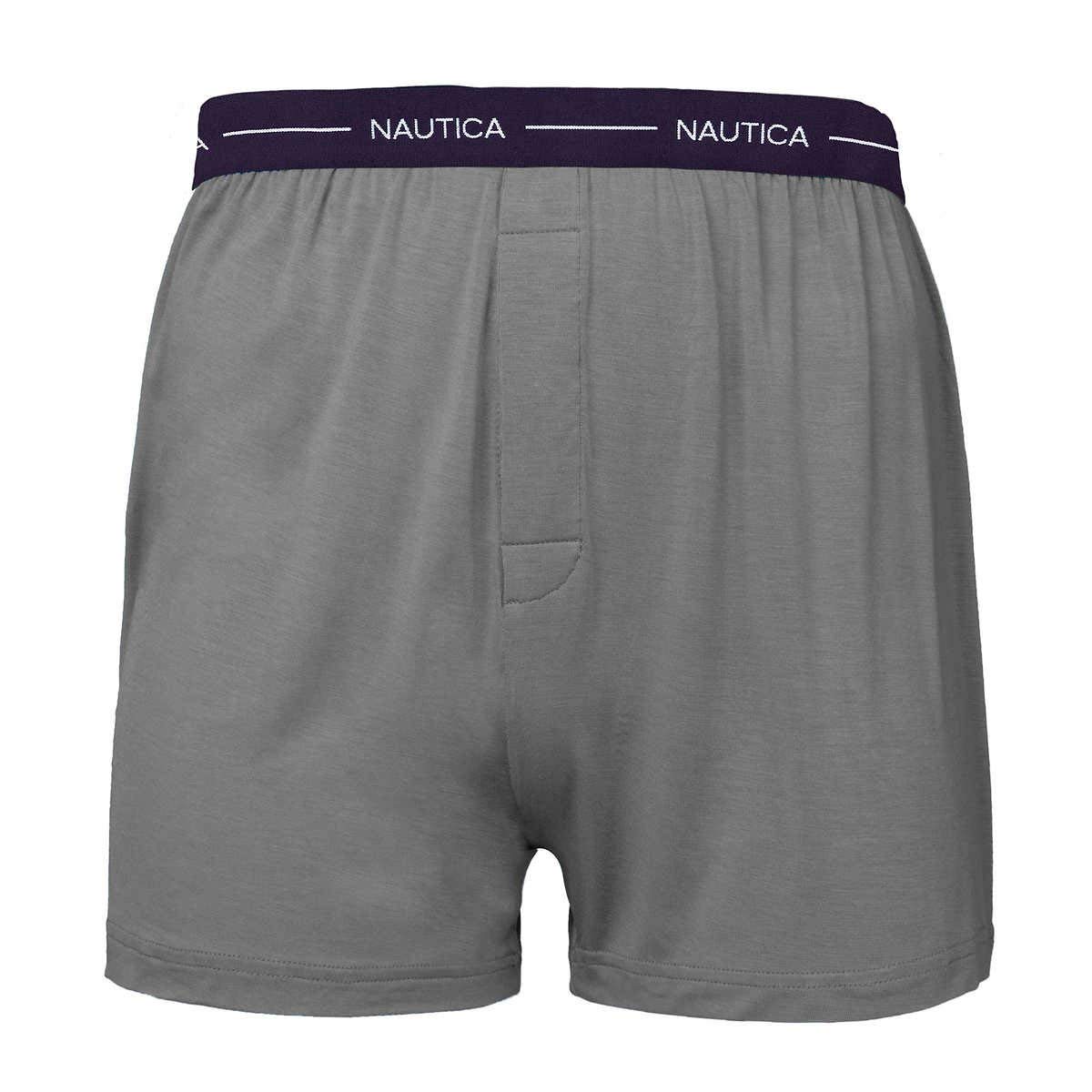 Nautica Men's Boxer Modal Cotton Fit Boxer with Functional Fly Tagless, 3 Pack Nautical Fashions