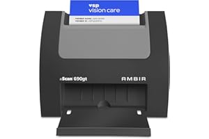 Ambir nScan 690gt-AS High-Speed Vertical Card Scanner for Windows PC and MAC