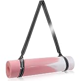 A AZURELIFE [MAT NOT Included] Yoga Mat Sling, Yoga Mat Straps for Carrying, Easy-Cinch Yoga Mat Holder Strap
