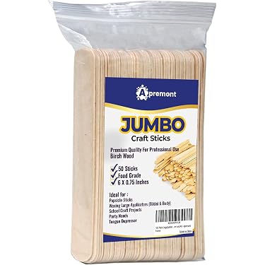 thumbnail image 2 of 50-Pack Unbranded Wooden Coffee Stirrers – 114mm X 9mm X 2mm, Perfect For Crafts Or Waxing 2 of 6
