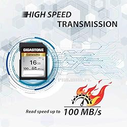Gigastone 16GB 5-Pack SD Card V10 SDHC Memory Card