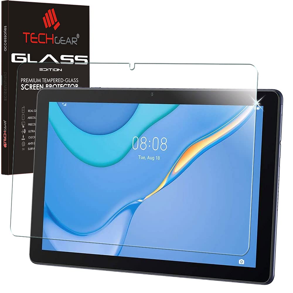 TECHGEAR GLASS Edition Screen Protector for Huawei MatePad T10 9.7" & T10s 10.1", Genuine Tempered Glass Screen Protector [9H Toughness] [HD Clarity] [Scratch-Resistant] [No-Bubble]