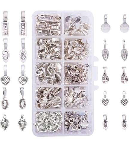 Wholesale 925 Silver Plate Jewelry Findings – Bails, Connectors, Pendant Beads, Pins