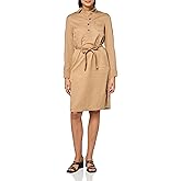 Tommy Hilfiger Womens Self Tie Topside Twill Midi Shirtdress Dress