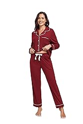 COLORFULLEAF Women's 100% Cotton Long Sleeve Pajama