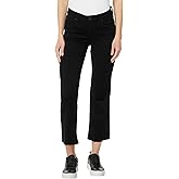 KUT from The Kloth Womens Kelsey Petite Mid-Rise Ankle Flare - Inset in Black