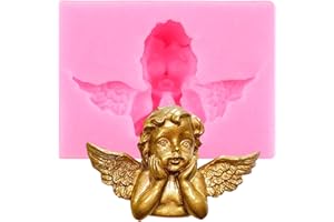 YIHUOMOLDS Angel Baby Fondant Mold Angel Silicone Mold for Cake Decorating Cupcake Topper Chocolate Candy Gum Paste Polymer C