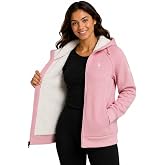 Spyder Womens Sherpa Fleece Jacket - Waffle Knit Heavyweight Full Zip Hoodi | Warm Thermal Sweatshirt, Cozy Soft Outerwear for Layering, Commutes, and Cold-Weather Everyday Wear