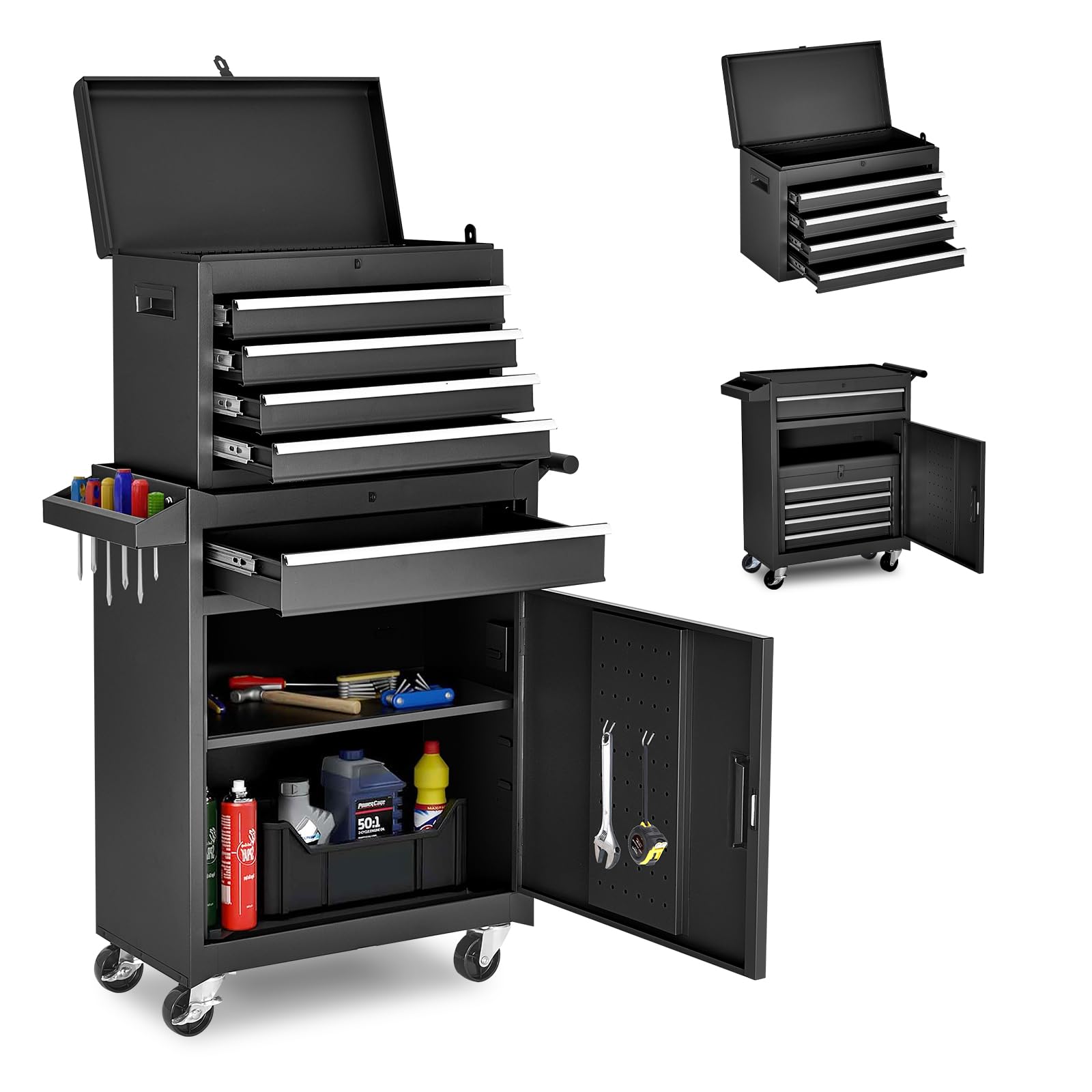 AirWire Tool Chest,5-Drawer Rolling Tool Storage