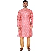 Pro-Ethic Style Developer Men Kurta Set Indian Wedding Dress Silk Floral