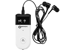 Geemarc IBT10 Bluetooth Audio Amplifier for Hearing Impaired, 30dB Amplification, Hands-Free Kit with Microphone (iBT10_WH_I)