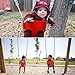 FUNMILY Toddler Swing Seat, High Back Full Bucket Swing with 60 inch Plastic Coated Swing Chains & 2 Snap Hooks Fully Assembled Swing Set (Red)