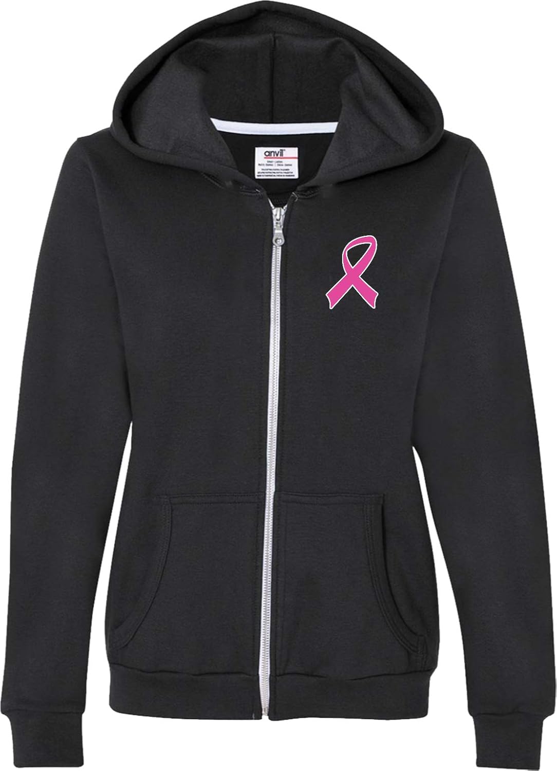 pink ribbon hoodie