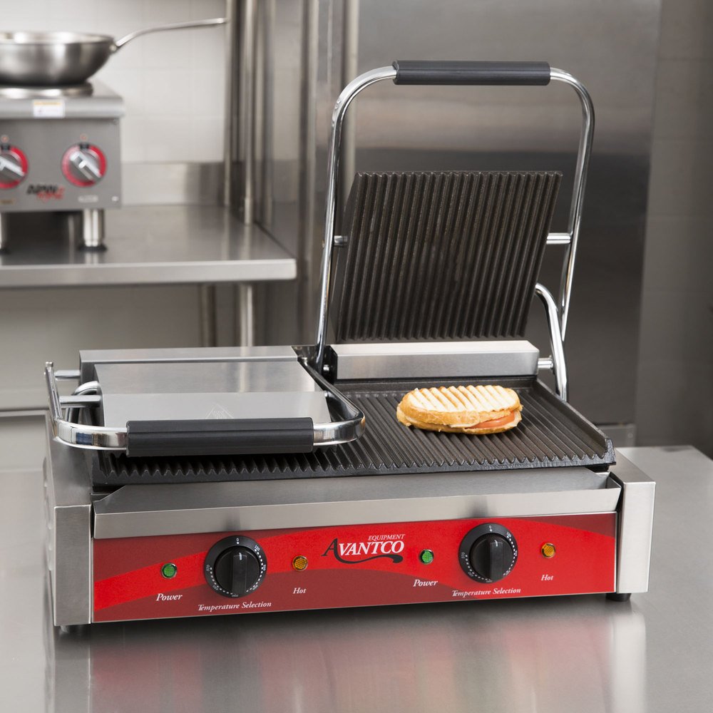 Avantco Commercial Sandwich Grill Avantco PG200 Commercial Panini