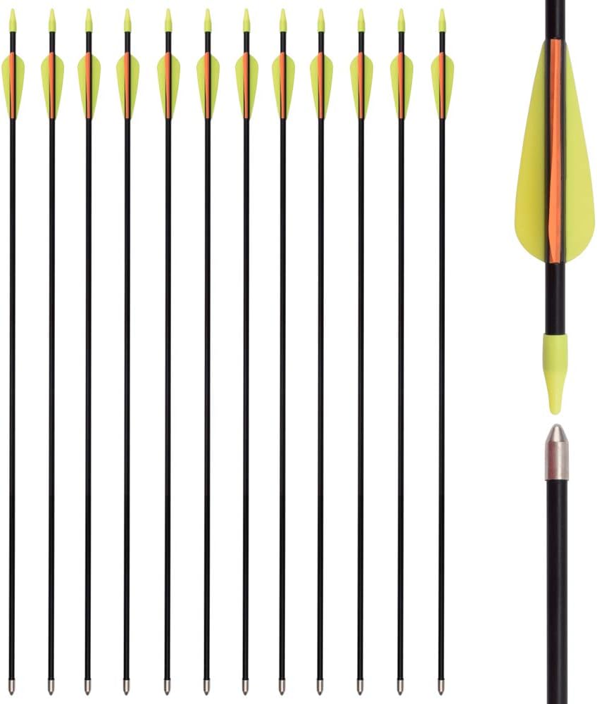 28 Inch Fiberglass Arrows Archery Traditional Recurve Bow Arrows