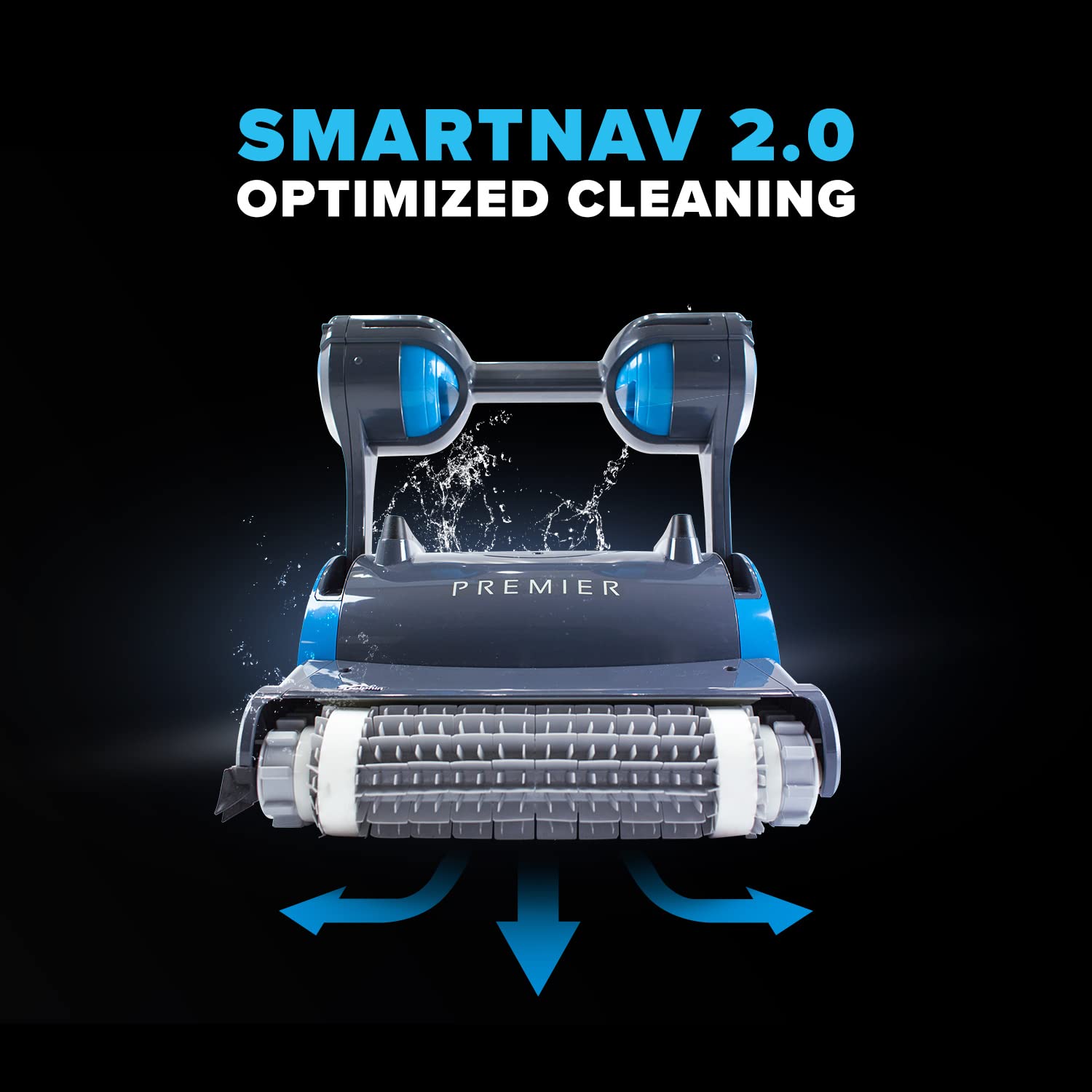 Dolphin Premier Robotic Pool Cleaner (2023 Model) with Multimedia