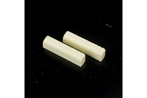 MLAVAL GUITAR PARTS Hardened plastic Nut For Mandolin Slotted 1-11/32",Ivory Color (set of 2)