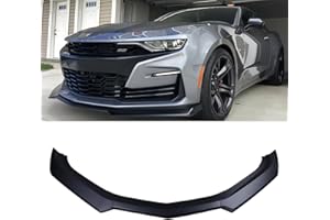 SOSEGA Compatible with for Camaro SS 2016-2024 / LS LT RS 2019-2024 ABS Plastic 5 Pcs Front Bumper Lip Splitter Spoiler (Matte Black)
