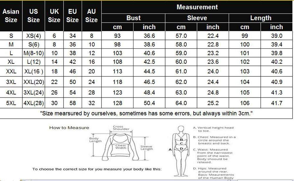 neicew Cappotto Lungo colorato Moda Donna Manica Lunga Cappotti