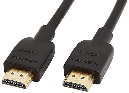 AmazonBasics High-Speed HDMI Cable, 6 Feet - Supports Ethernet, 3D, 4K video,Black