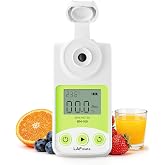 LAFMATE Digital Refractometer Range 0-55% Brix for Wine Making, Home Brewing, Brix Refractometer with ATC for Coffee, Juice,Fruit Brix Meter