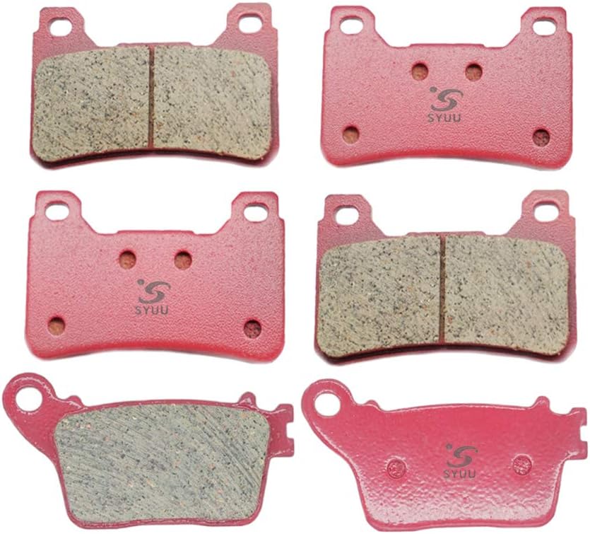 SYUU Motorcycle Replacement Front Rear Ceramic Brake Pads Brakes for Honda CBR600RR 2007-2015 CBR1000RR 2006-2015 FA390F FA436R