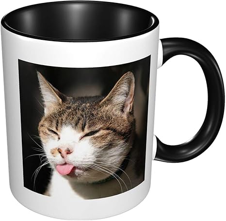 Amazon Co Jp 面白い猫 マグカップ コーヒーカップ セラミックス マグ 大容量 多機能 耐熱性 耐冷 贈り物 環境を守ること 330ml ホーム キッチン
