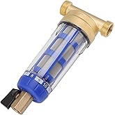 Yctze Down Sediment Water Filter, Refined Copper Down Sediment Prefilter Whole House Down Sediment Water Filter for Home Wadhing Machine