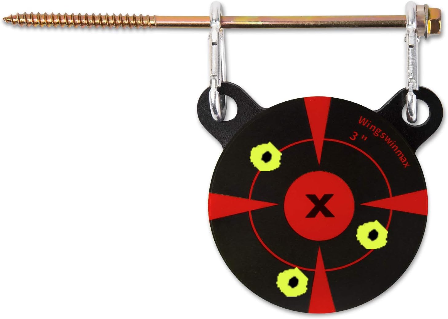 wingswinmax Hanging Target 1/5" Thick 3" Air Gun Target with Slpatter Target Stickers Screwed-Type Airsoft Target BB Gun Target Slingshot Target Practice (3") : Sports & Outdoors