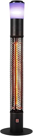Amazon Com Star Patio Outdoor Freestanding Electric Patio Heater With Bluetooth Speaker Led Light Column Outdoor Heater Suitable As A Balcony Heater Verandah Heater Bbq Party Heater 1588 Rdm Spk Garden Outdoor