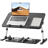 SAIJI Height &amp; Angle Adjustable Lap Desk Laptop Stand for Bed | LightWeight Foldable Portable Laptop Table for Couch Sofa Chair Floor